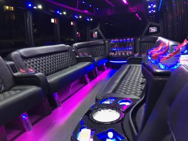 Denver 15 Passenger Party Bus Interior