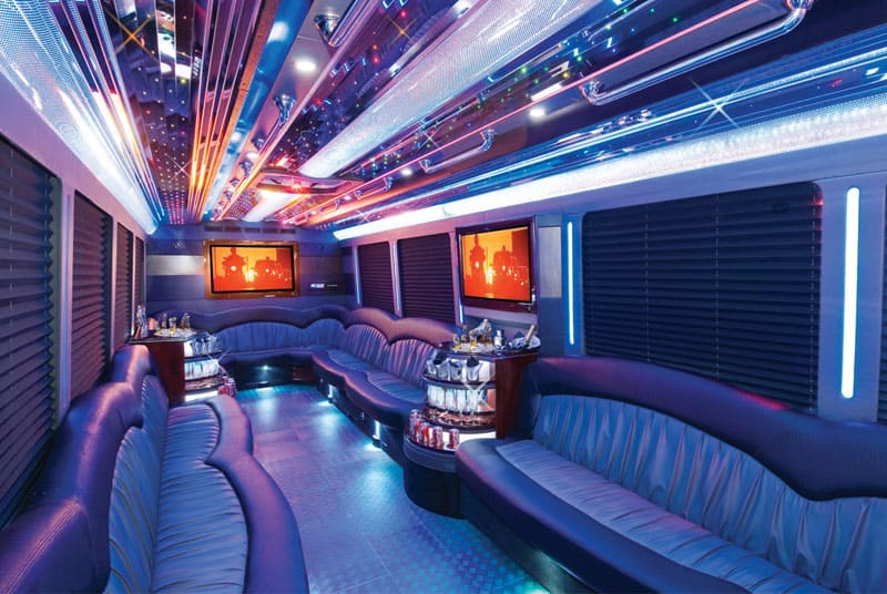 Denver 20 Passenger Party Bus Interior