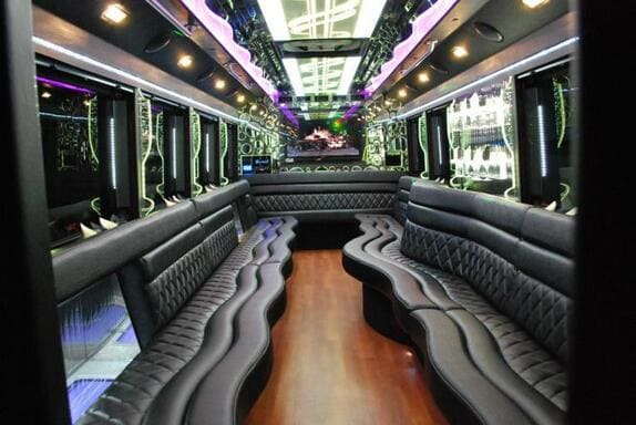 Denver 25 Passenger Limo bus Interior